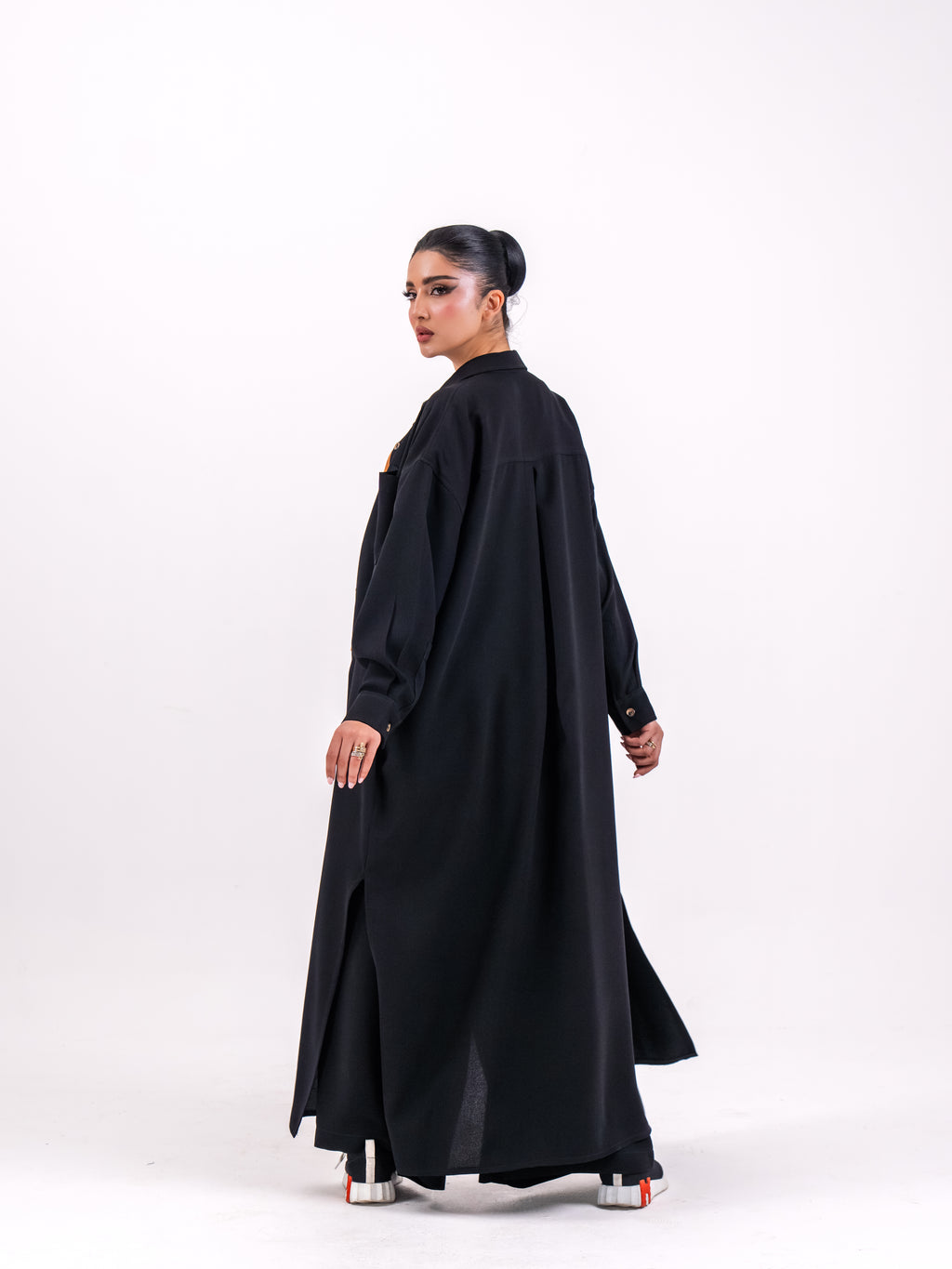 Free Size Crepe Abaya with Side Pocket