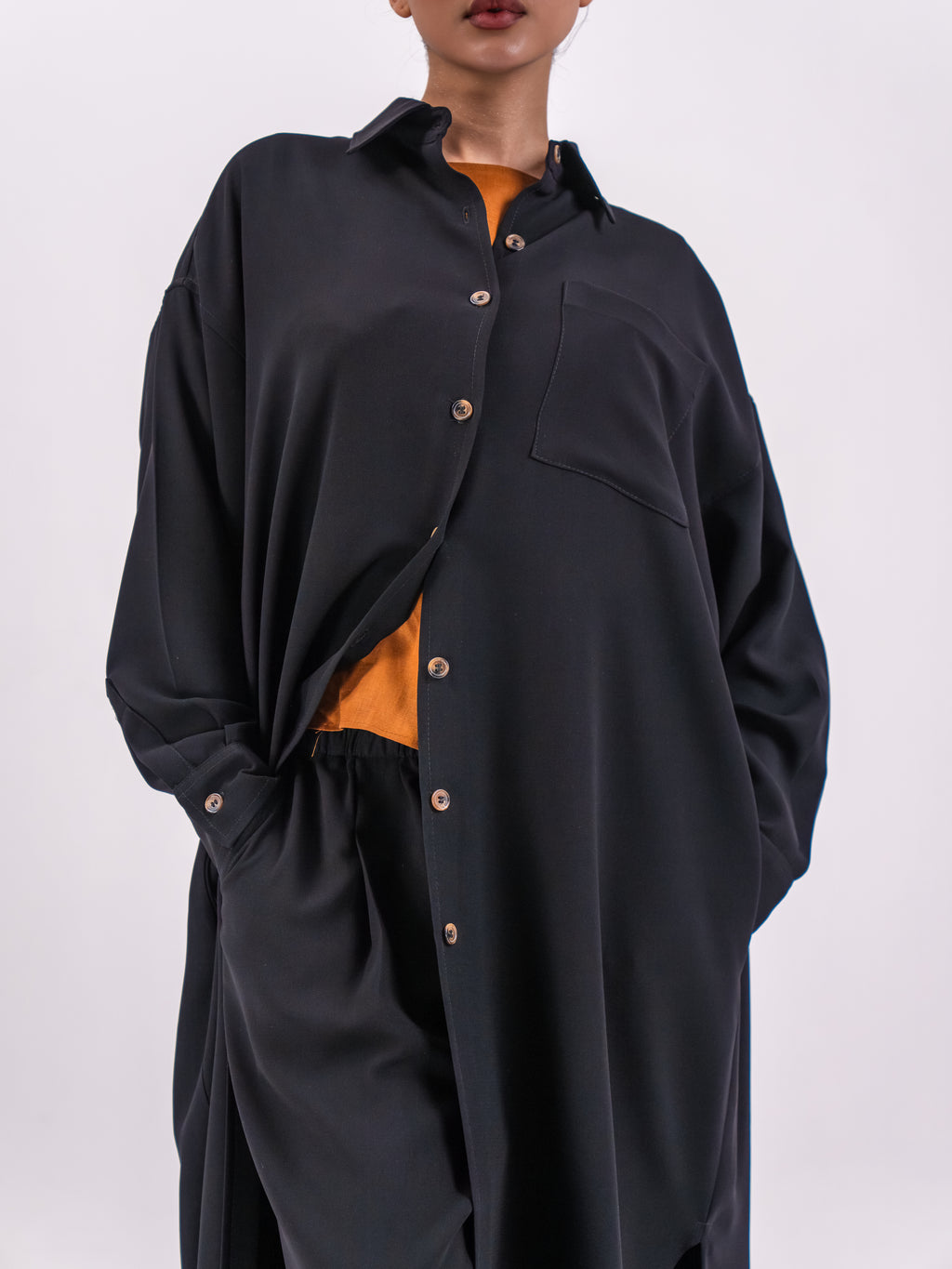 Free Size Crepe Abaya with Side Pocket