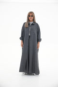 Black Striped Linen Set(full set)-60