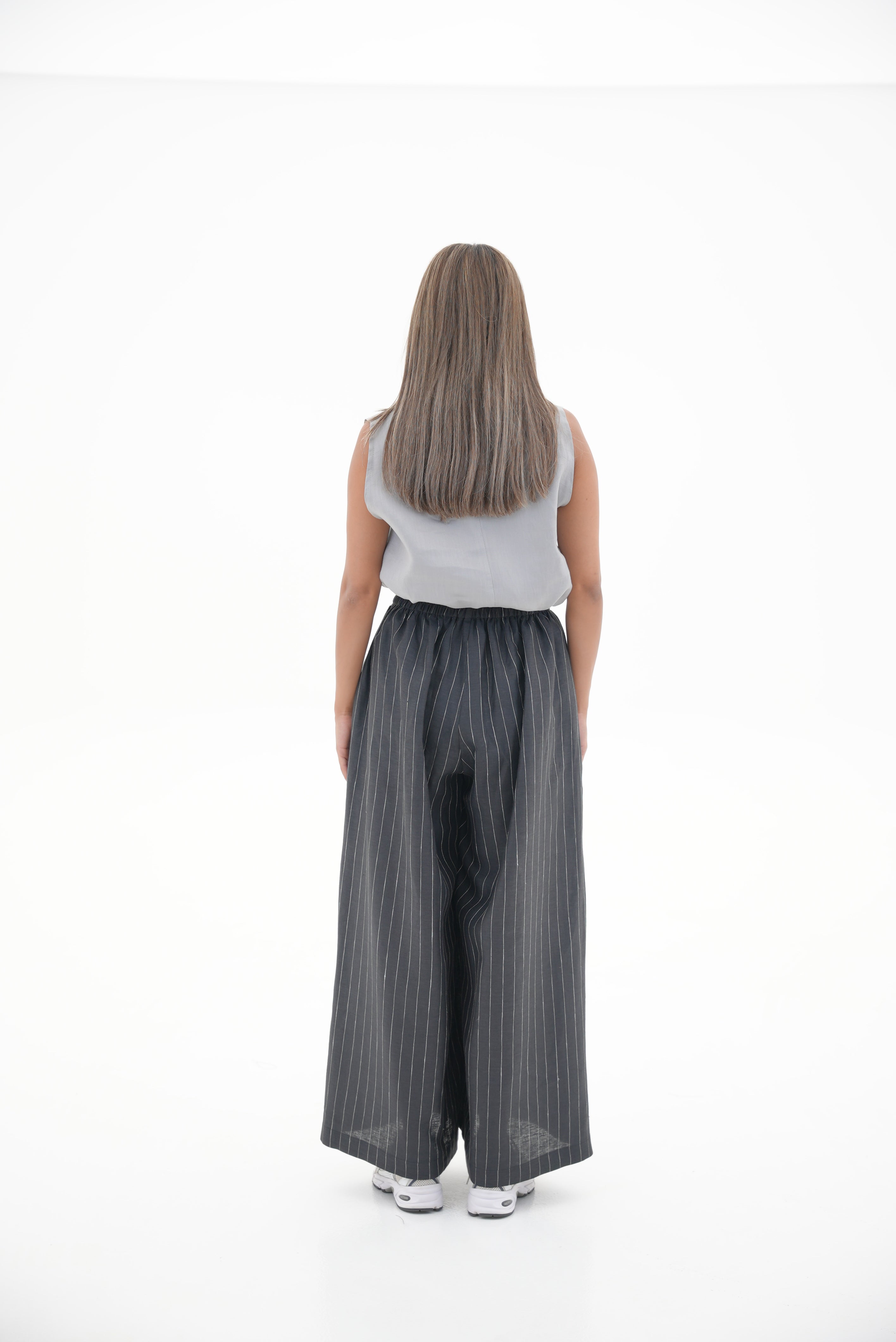 Black Striped Linen Set(full set)-60
