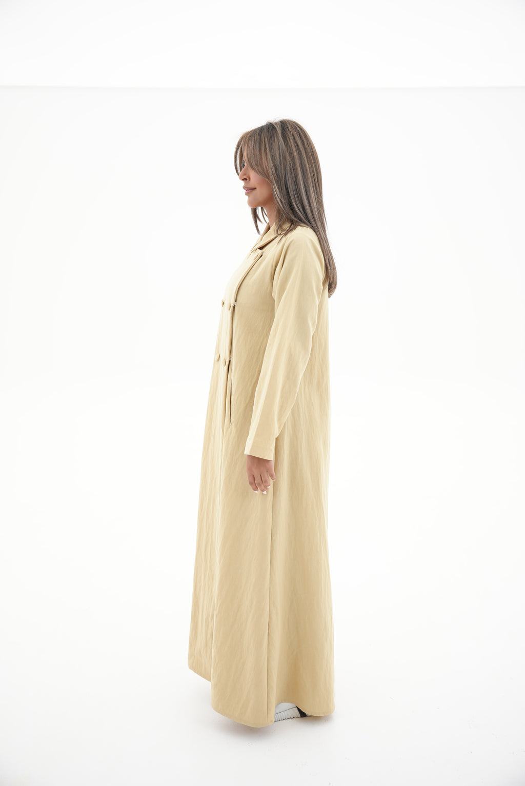 Lemon Trench Coat Abaya-55