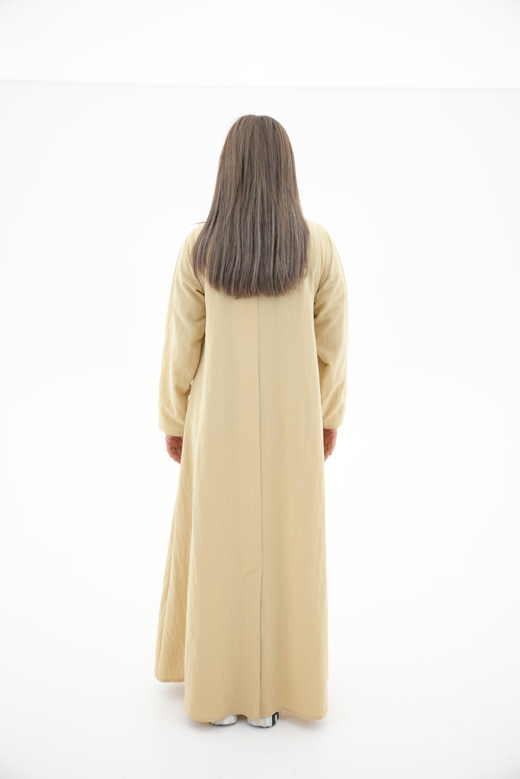 Lemon Trench Coat Abaya-55