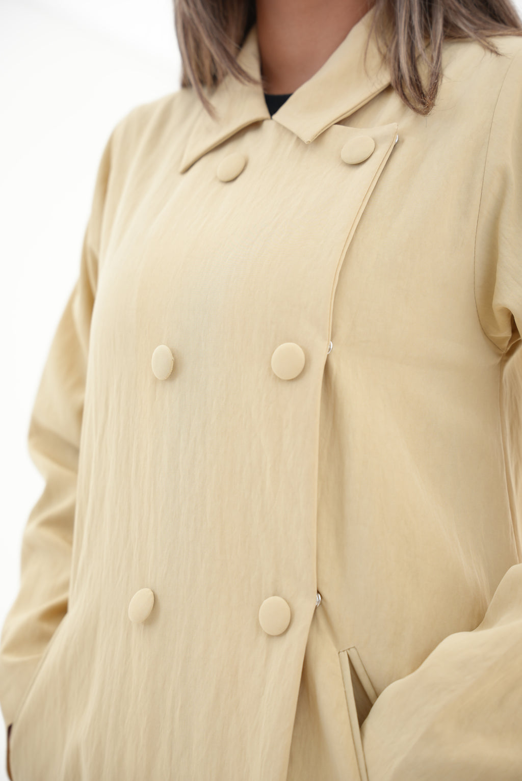 Lemon Trench Coat Abaya-55