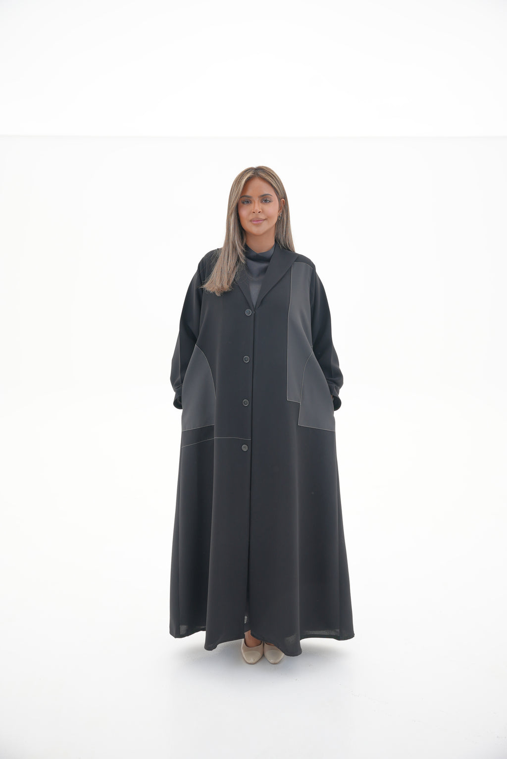 Crepe Abaya with Side Pocket-52