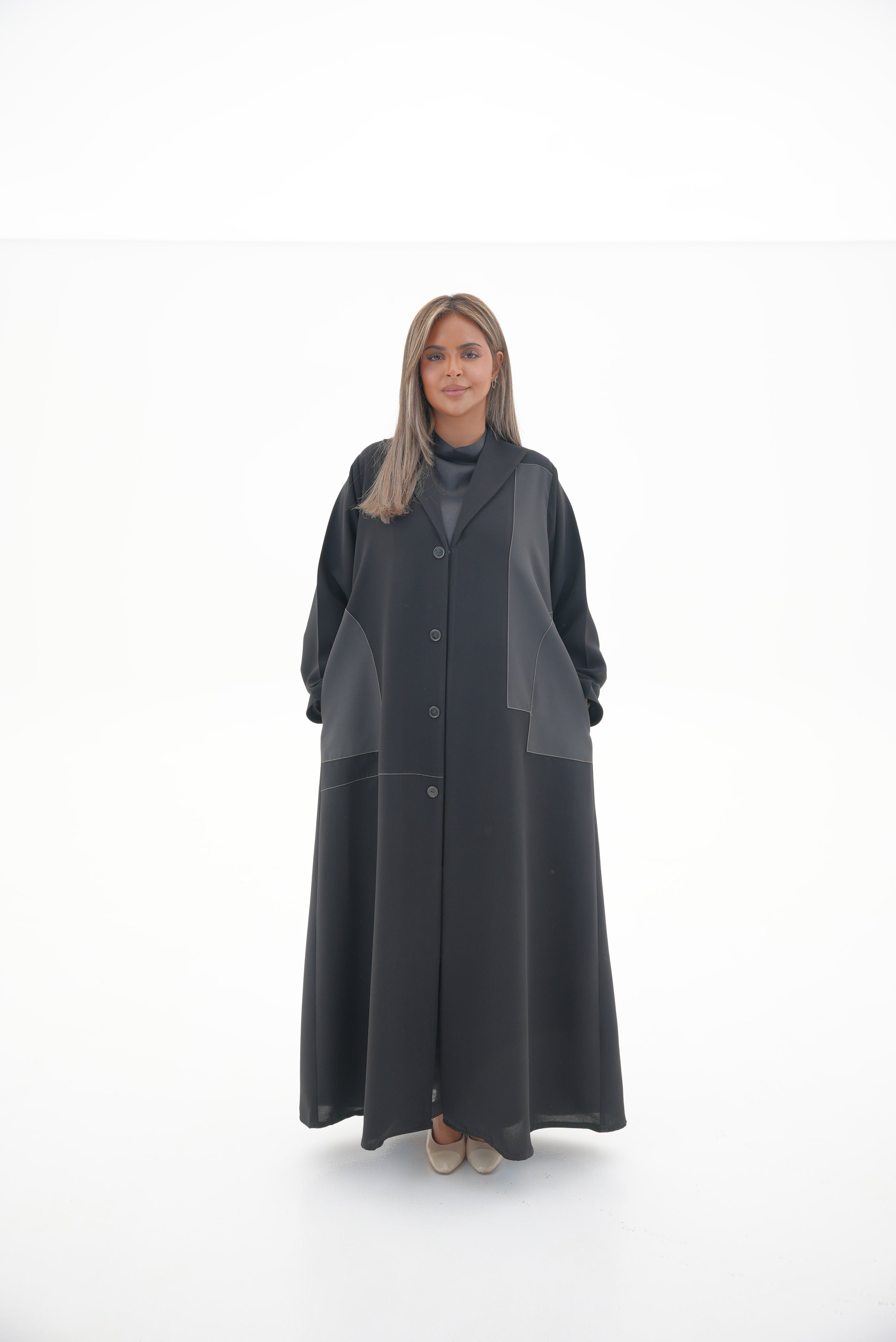Crepe Abaya with Side Pocket-52