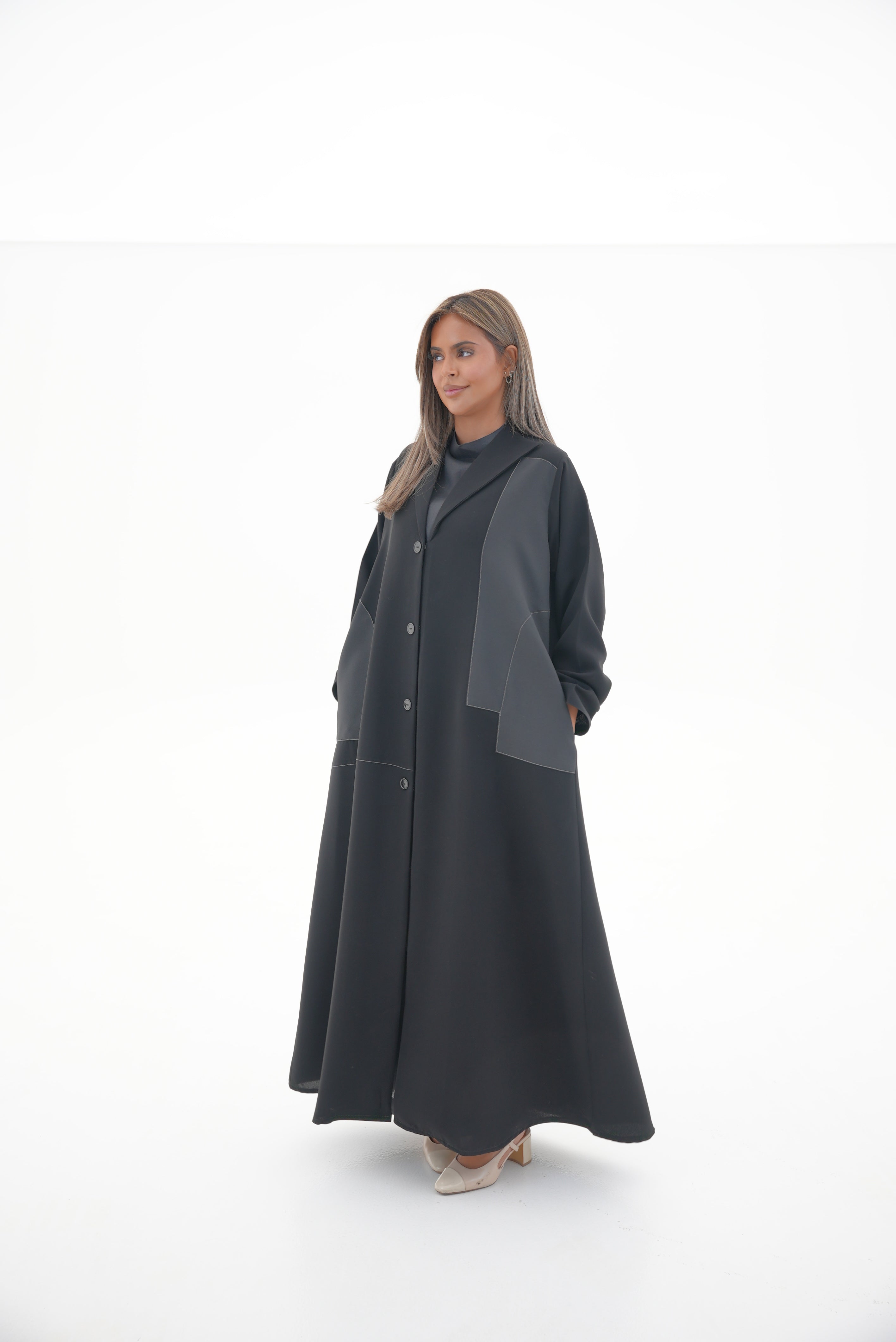 Crepe Abaya with Side Pocket-52