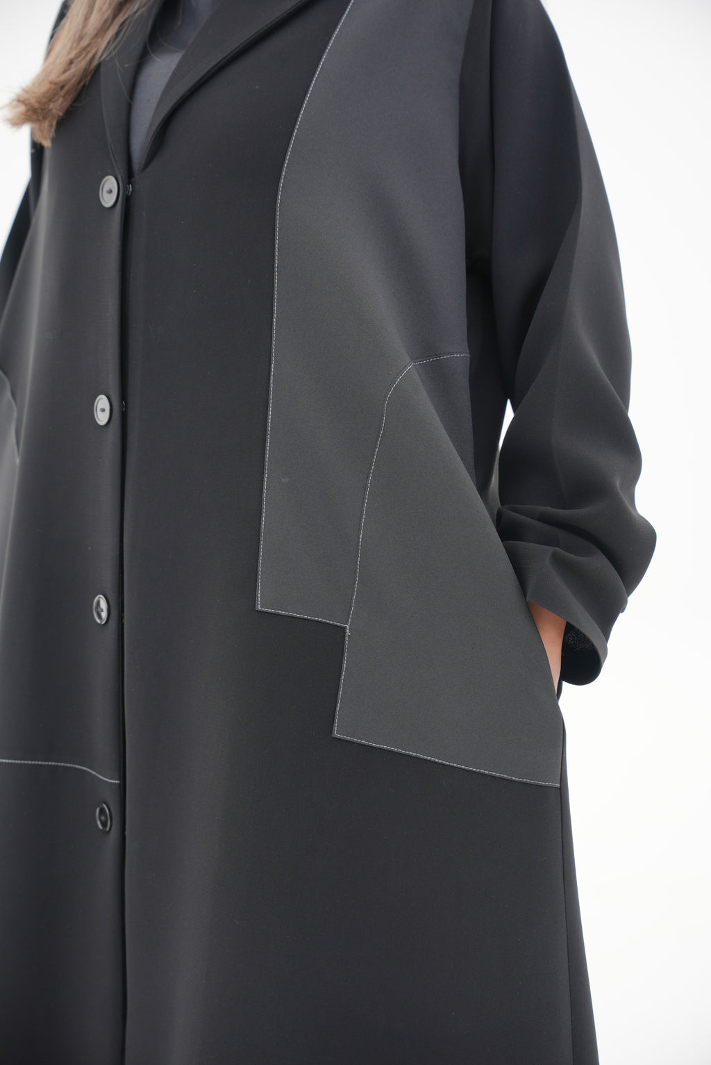 Crepe Abaya with Side Pocket-52