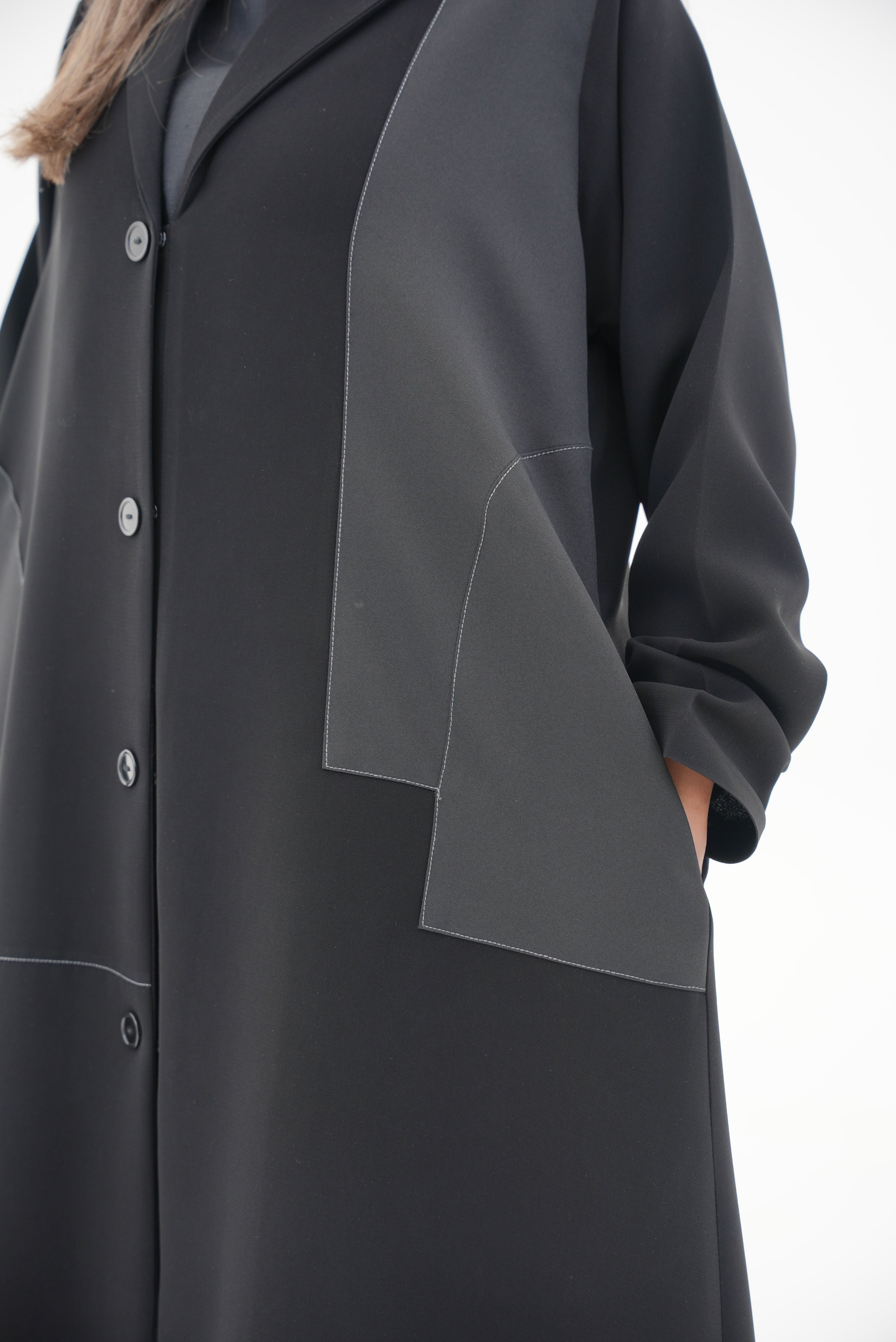Crepe Abaya with Side Pocket-52