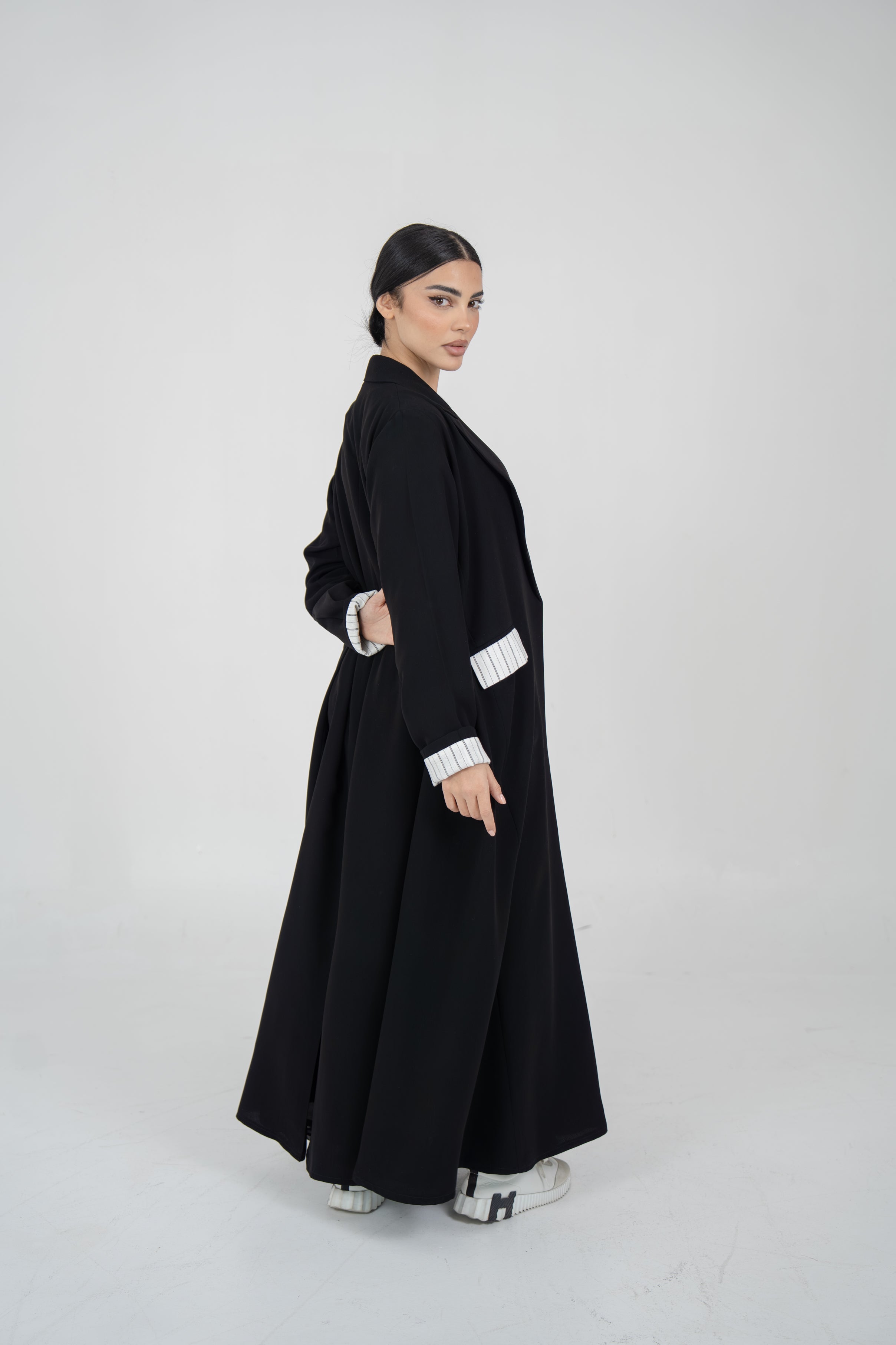 Black Crepe Abaya
