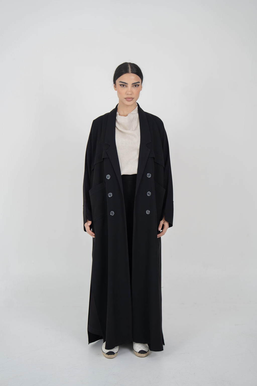 Crepe Abaya with Front Pockets