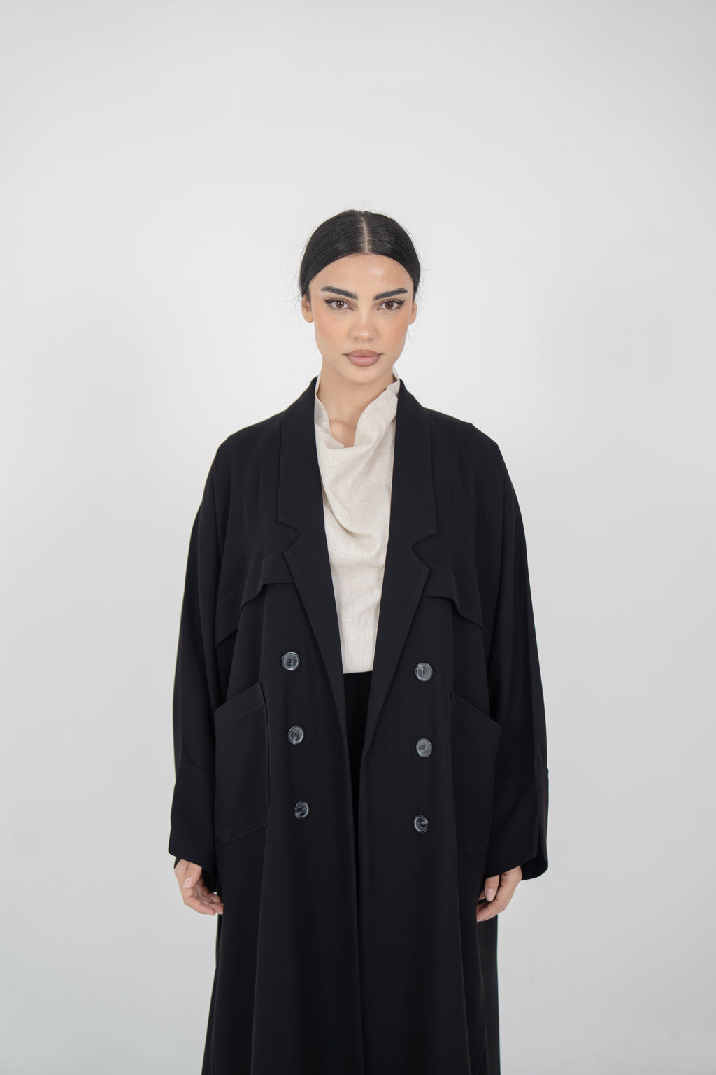 Crepe Abaya with Front Pockets