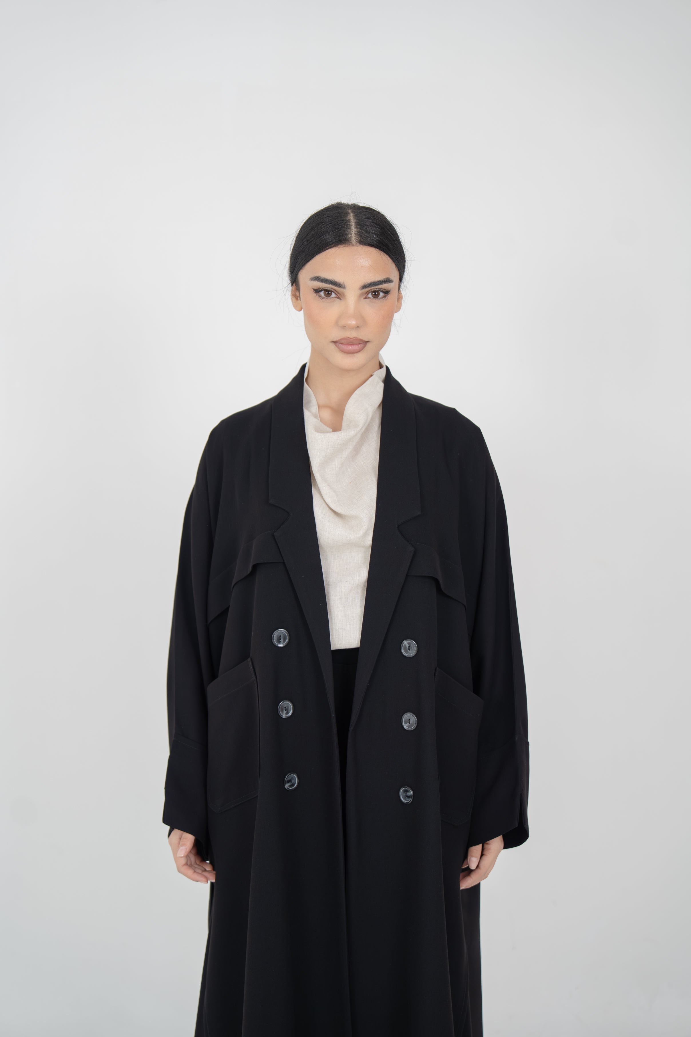 Crepe Abaya with Front Pockets