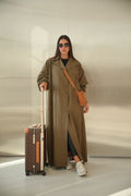 Brown Trench Coat Abaya-59