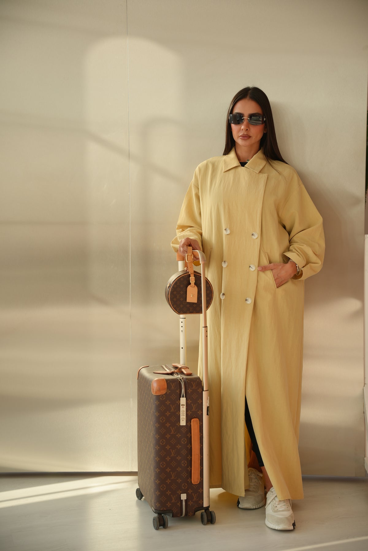 Lemon Trench Coat Abaya-55