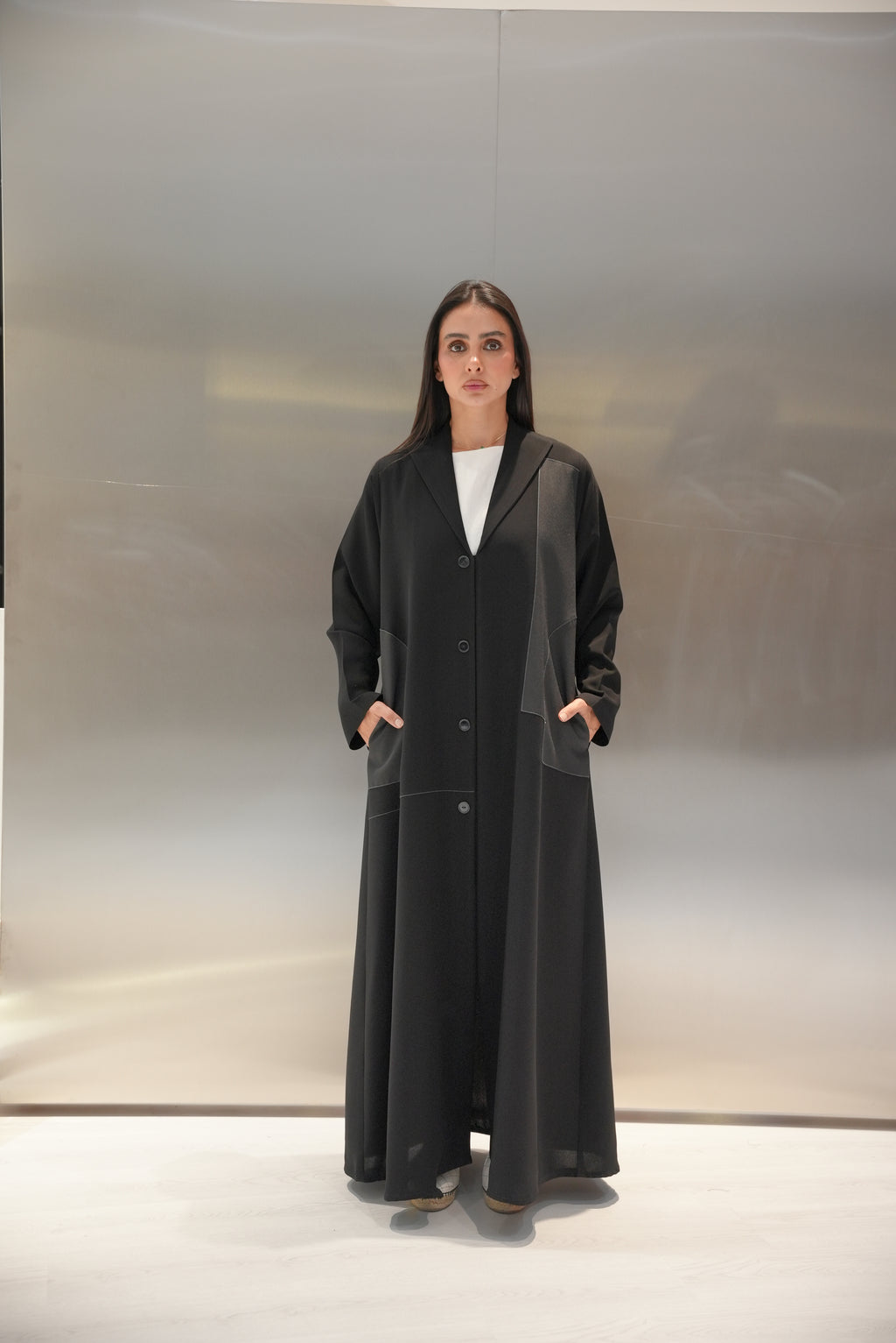 Crepe Abaya with Side Pocket-52