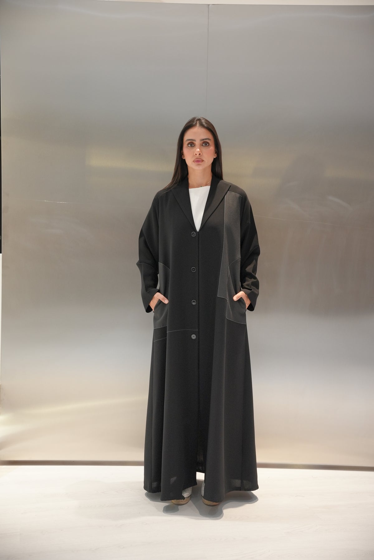 Crepe Abaya with Side Pocket-52