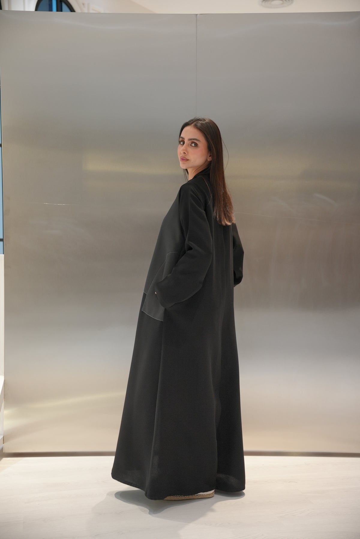 Crepe Abaya with Side Pocket-52