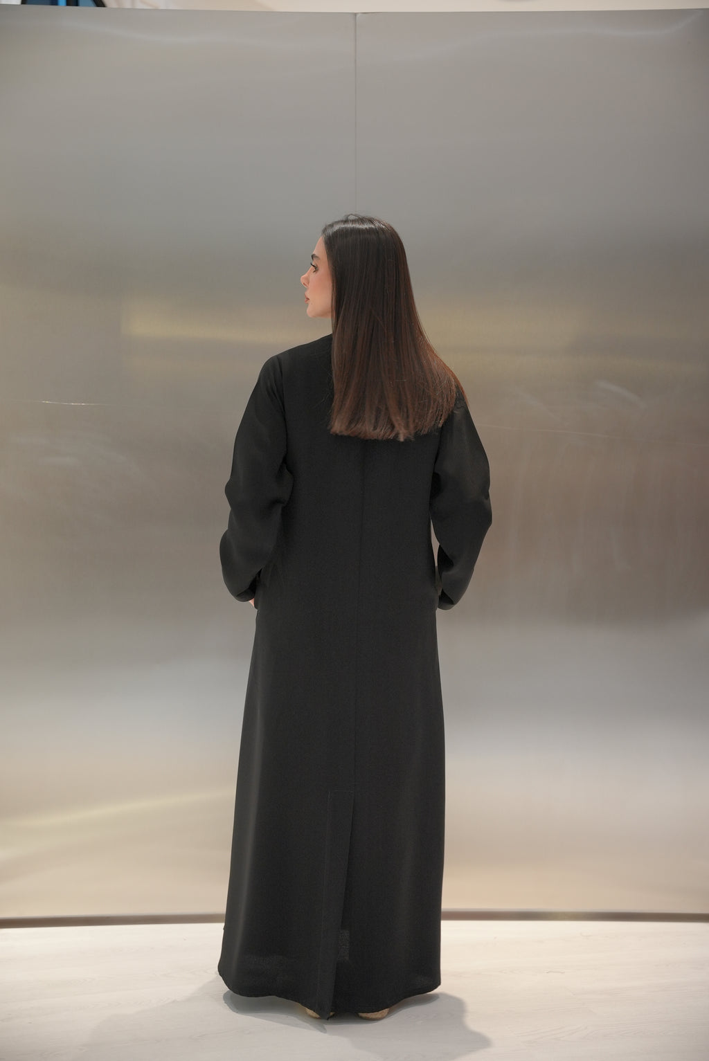 Crepe Abaya with Side Pocket-52
