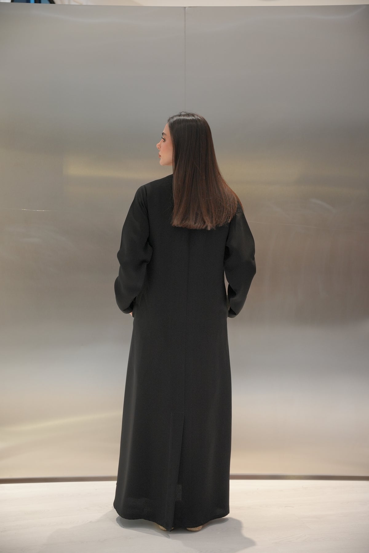 Crepe Abaya with Side Pocket-52