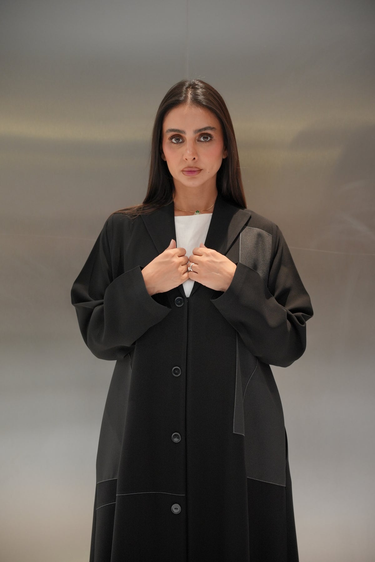 Crepe Abaya with Side Pocket-52